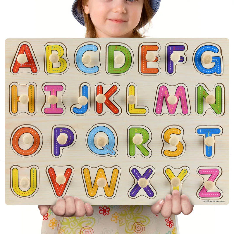 The Bright Cub Wooden Learning Puzzles — Letters, Numbers, Shapes & Animals