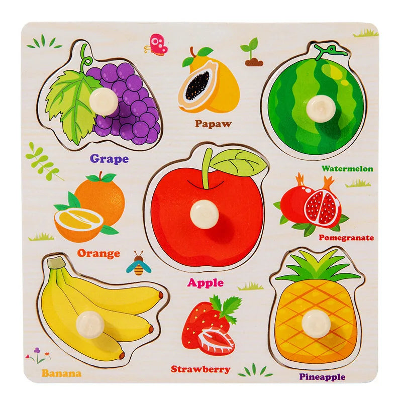 The Bright Cub Wooden Learning Puzzles — Letters, Numbers, Shapes & Animals