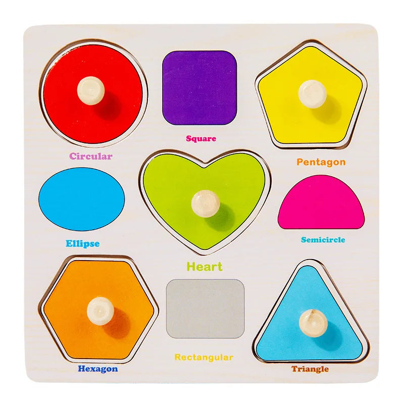 The Bright Cub Wooden Learning Puzzles — Letters, Numbers, Shapes & Animals