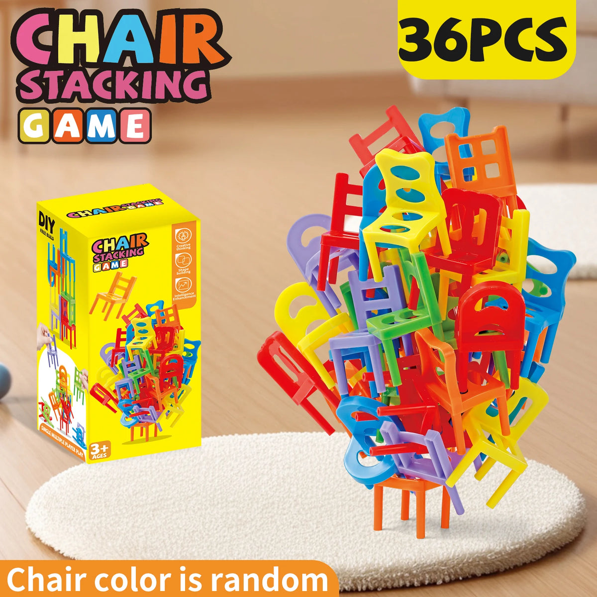 The Bright Cub Chair Stack Challenge — Balance & Building Game